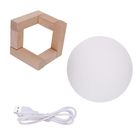 Luminaria Lua 3d Bateria Led Abajur Usb Touch Cores Decoracao