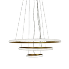 Luminaria Lustre 3 Em 1 Aneis Arco Perfil Led Infinito Ajusta