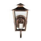 Luminária Lustre Arandela Colonial De Parede Vidro Transparen