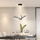 Luminaria Lustre De Led Infinity Preto