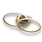 Luminaria Lustre De Teto Led 45w Bivolt Anéis 3 Em 1 Circles