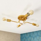 Luminária Lustre De Teto Quarto Sala Cozinha Sputnik 4 Braço