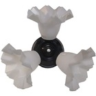 Luminária Lustre Diamante Ventilador Teto C/ Tulipa Lorensid