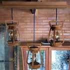 Luminária Lustre Pendente 3 Lampião 4 Peças 110/220 V