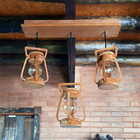 Luminária Lustre Pendente 3 Lampião 5 Peças 110/220 V