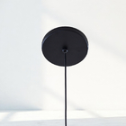 Luminária Lustre Pendente Balcão Sala 2 Globos 14cm Preto