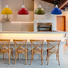 Luminária Lustre Pendente Belize Teto Meia Lua Esfera Bola