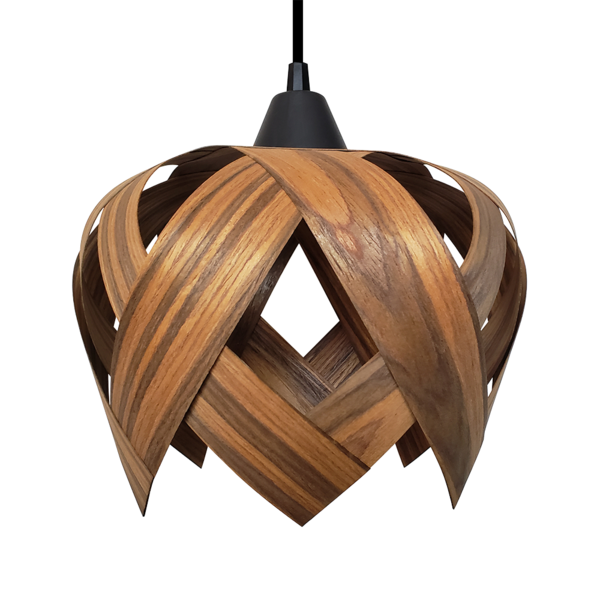 Luminária Lustre Pendente E27 Madeira Teto Sala Cozinha Lúpul