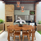 Luminária Lustre Pendente Lampião Rústica – 2 Lâmpada – Bivol