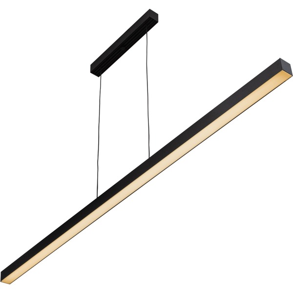 Luminária Lustre Pendente Led Integrado Linear Retangular 36w