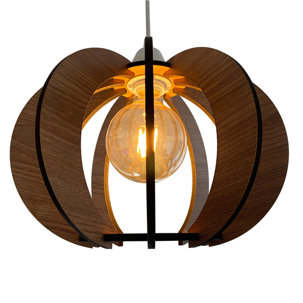 Luminária Lustre Pendente Madeira Sala Quarto Cozinha Balcão