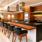 Luminária Lustre Pendente Madeira Teto Sala Quarto Cozinha Ba