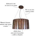 Luminária Lustre Pendente Moderno Bivolt Sala Mesa Jantar Red