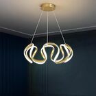 Luminária Lustre Pendente Moderno De Led Ondulado Para Sala Q