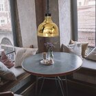 Luminaria Lustre Pendente Rustica Espiral E27 Com Canopla Ilu