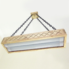 Luminária Lustre Pendente Rústico Madeira Led Lustre 40w