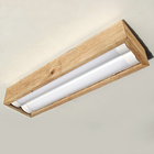 Luminária Lustre Pendente Rústico Madeira Led Lustre 40w