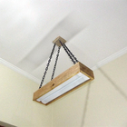 Luminária Lustre Pendente Rústico Madeira Led Lustre 40w