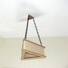 Luminária Lustre Pendente Rústico Retro Madeira Sisal 60cm