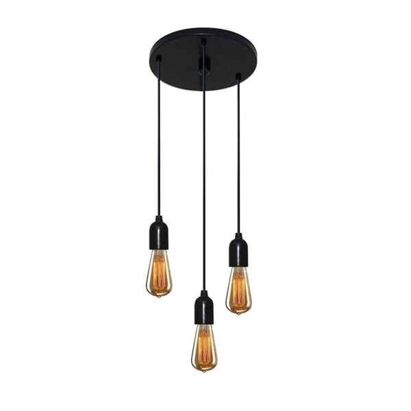 Luminária Lustre Retro Md-4162/3 Suporte Para Lâmpada / Não I