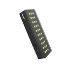 Luminaria Luz Emergencia Barra Preta 1w 6000k 30 Leds Bivolt