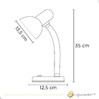 Luminária Mesa Abajur 35cm Articulada Flex Quarto Escritório