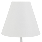 Luminária de Mesa Color AL Ø220mm Cabo PP 1xE27 - Branco Fosco