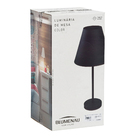 Luminária de Mesa Color AL Ø220mm Cabo PP 1xE27 - Preto Liso