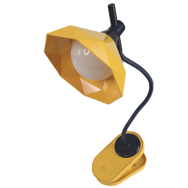 Luminaria Mesa Garra Led Touch Articulavel Presilha Diamante 3 Cores