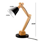 Luminária Mesa Madeira Cone Branca 1001-1 - Vesper