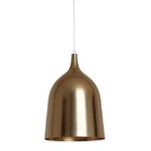 Luminaria Metal Bottle Neck Dourada Diam 27 Cm