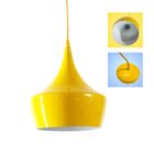 Luminaria Metal Cirque Tend Amarelo 1 Luz E14