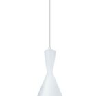 Luminária Mini Decorativa Cônico Duplo Branco / Cobre