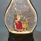 Luminária Musical Á Pilha Enfeite Natal Papai Noel Rena 35cm