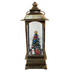 Luminaria Natal Natalino Globo De Neve Musical Lamparina Bone