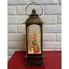 Luminaria Natal Natalino Globo De Neve Musical Lamparina Bone