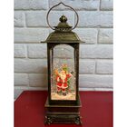 Luminaria Natal Natalino Globo De Neve Musical Lamparina Papa