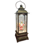 Luminaria Natal Natalino Globo De Neve Musical Lamparina Papa