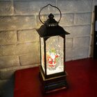 Luminaria Natal Natalino Globo De Neve Musical Lamparina Papa