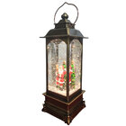 Luminaria Natal Natalino Globo De Neve Musical Lamparina Papa