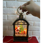 Luminaria Natalina Natal Musical Globo De Neve Lamparina Papa