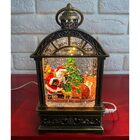 Luminaria Natalina Natal Musical Globo De Neve Lamparina Papa