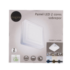 Luminária Painel LED de Sobrepor 18W+6W Luz Amarela e Branca Inspire
