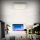 Luminária Painel LED de Sobrepor 18W Luz Neutra 22,5x22,5cm Home LLUM Bronzearte