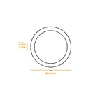 Luminária Painel LED de Embutir 18W Luz Neutra 22,5x22,5cm Slim LLUM Bronzearte