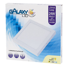 Luminária Painel LED de Sobrepor 24W Luz Amarela GalaxyLED
