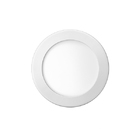 Luminária Painel LED Blumenau Iluminação Sobrepor Redondo 24W Luz Amarela Bivolt