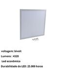 Luminária Painel Led Plafon Embutir Quadrado 62x62cm 4000k Lu