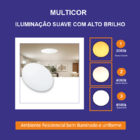 Luminária Painel Led Plafon Sobrepor 38x38 6500k