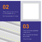 Luminária Painel Led - Plafon Sobrepor 60x60 600x600 4000k